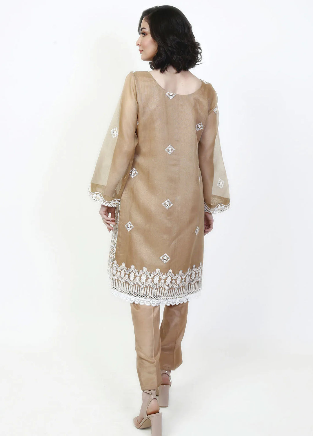 Fashion Porters Embroidered Cotton Net Suit Unstitched 4 Piece Suit FP24T SUS22-TM9 - Festive Collection