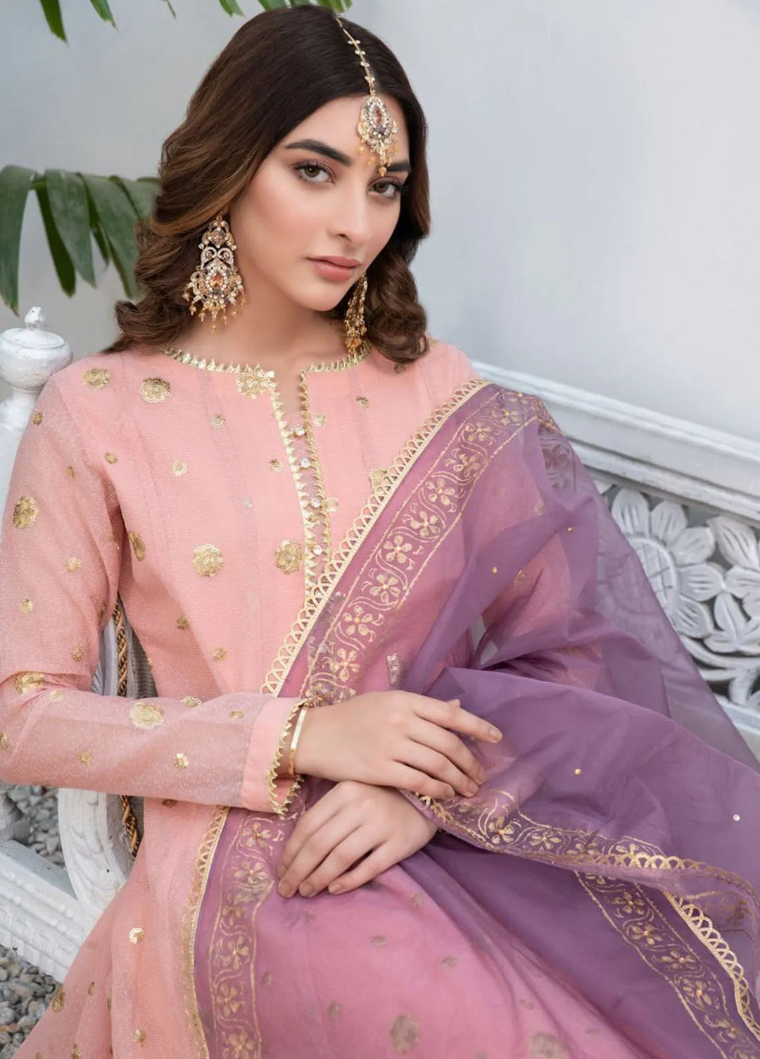 Fashion Porters Embroidered Khaddi Cotton Unstitched 3 Piece Lehenga FP24RS WUS21-RS5 - Festive Collection