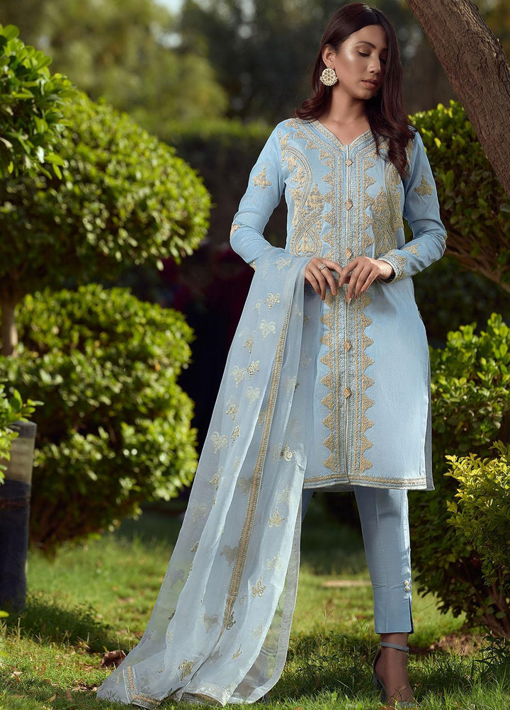 Fashion Porters Luxury Pret  Raw Silk 3 Piece Suit SLP21-NR1 Kaveh