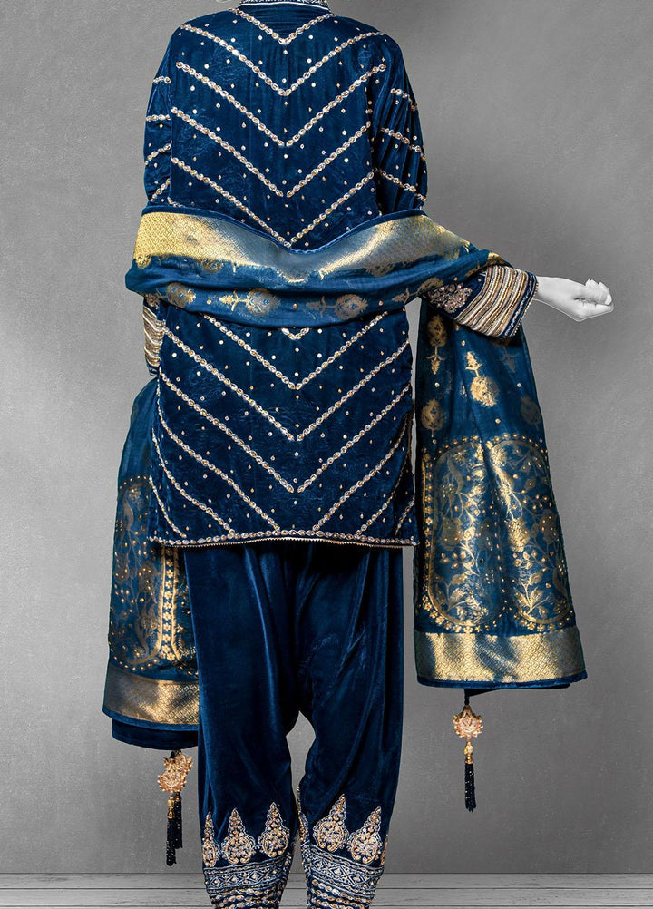 Fashion Porters Luxury Pret  Velvet 3 Piece Suit WFL21-PA6 Aaina