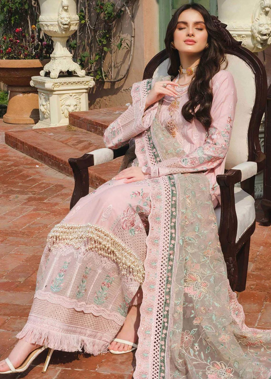 Vanity Fair By Maryum N Maria Embroidered Lawn Suits Unstitched 3 Piece FESTIVAL BLOOM - Luxury Collection