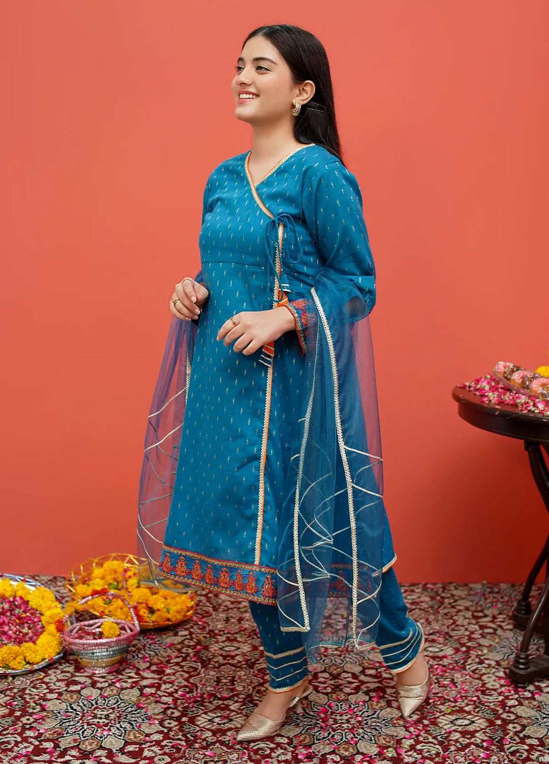 Festive Ensemble By Modest Pret Casual Cotton 3 Piece Suit 8375