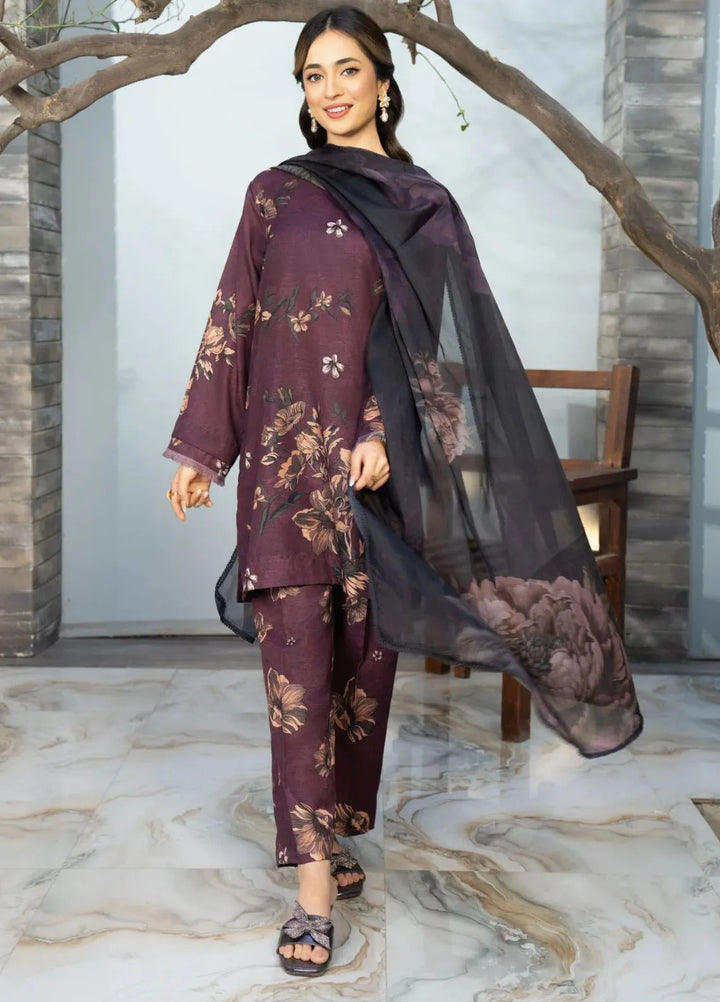 Fiona by Panache Apparel Pret Embroidered Cambric Lawn 3 Piece Suit Sierra
