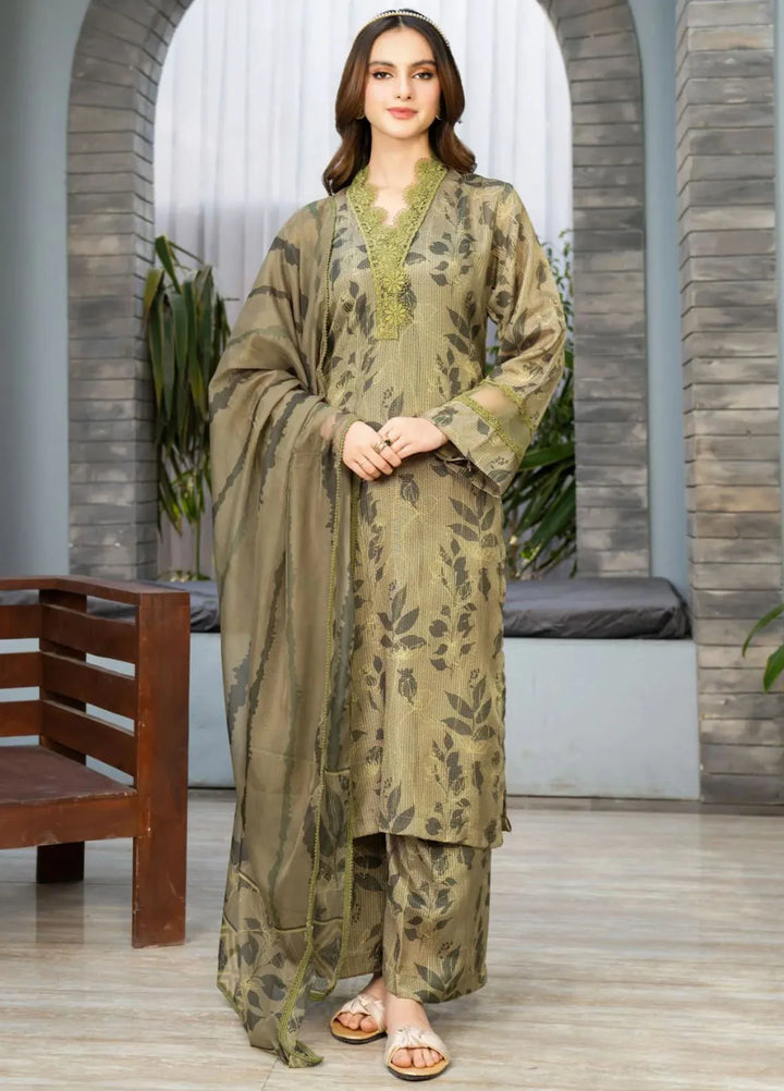 Fiona by Panache Apparel Pret Embroidered Cambric Lawn 3 Piece Suit Tropical
