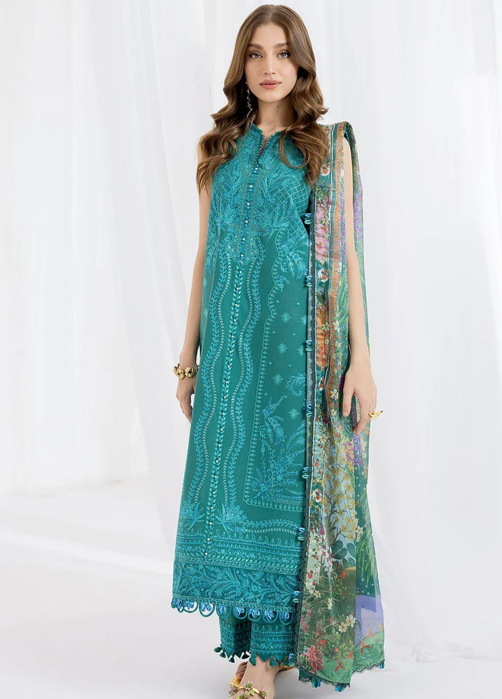 Fiona Embroidered Lawn Suits Unstitched 3 Piece Marea - Summer Collection