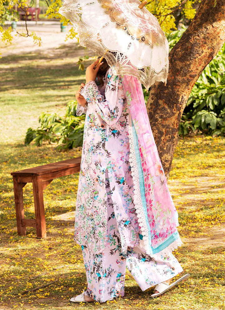 Fiona Pret Chikankari Lawn 3 Piece Suit Lavanda