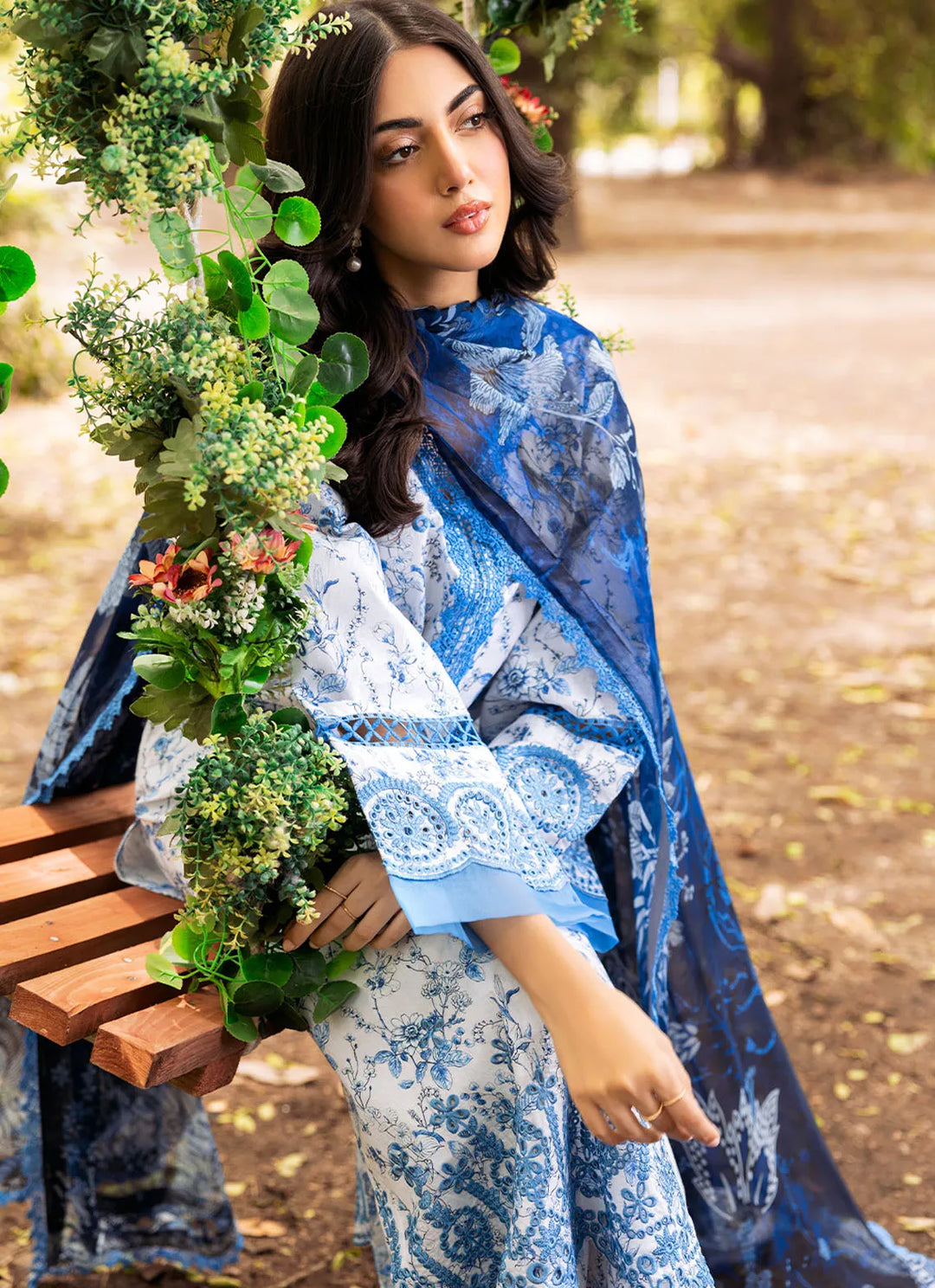 Fiona Pret Chikankari Lawn 3 Piece Suit Margherita