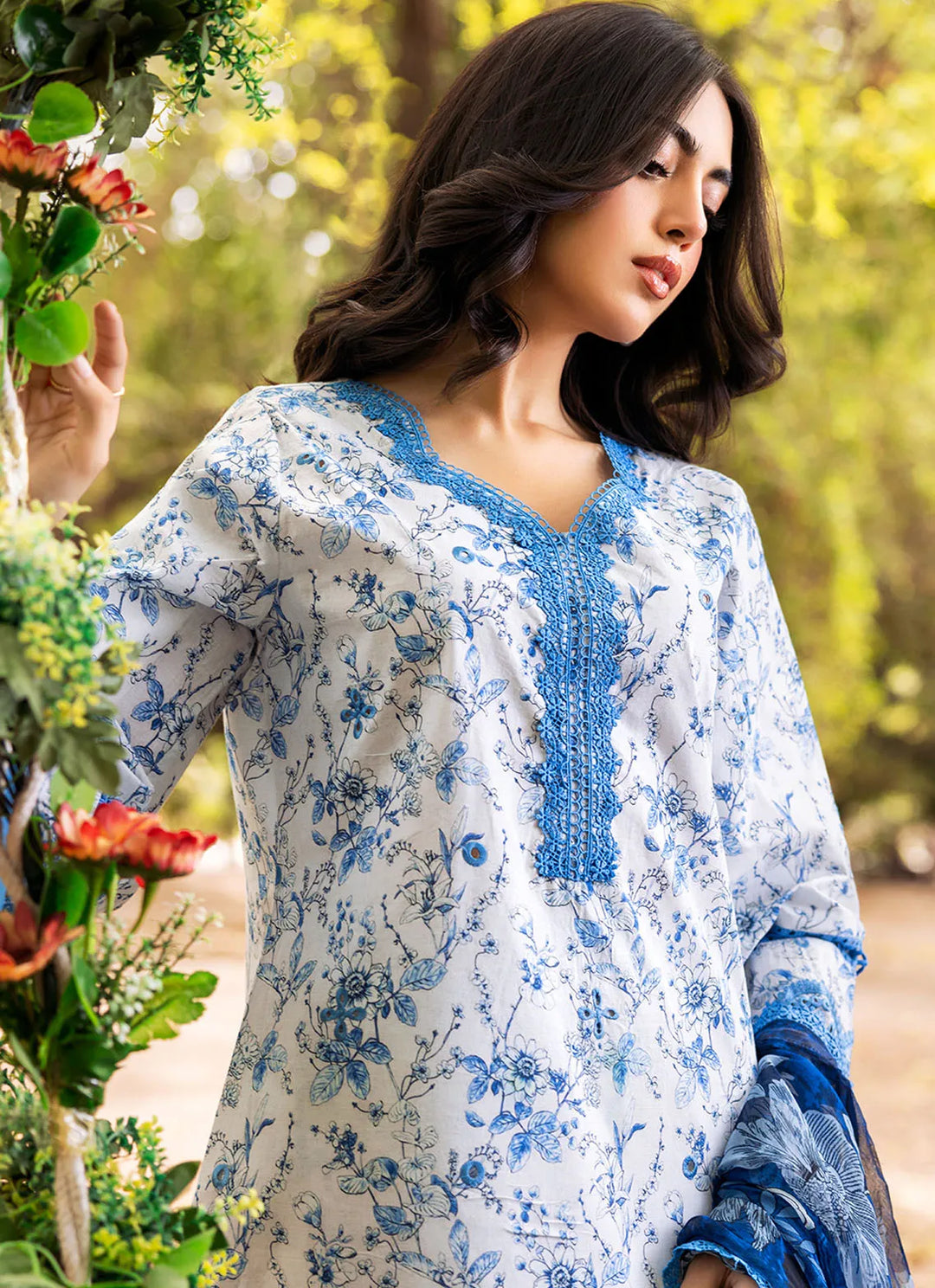 Fiona Pret Chikankari Lawn 3 Piece Suit Margherita