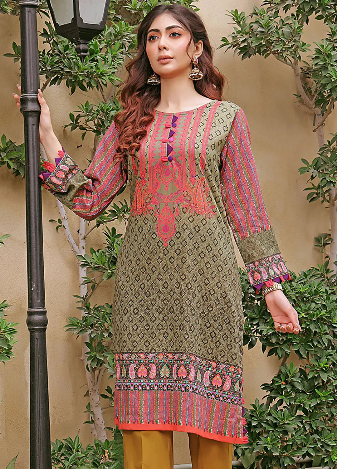 Fiona Pret Printed Lawn Kurti Crystal