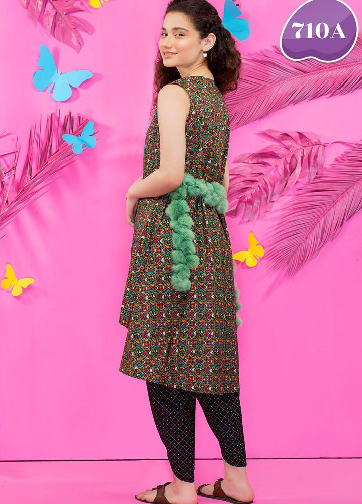 Five Star Classic Kids Cotton Printed Cambric Suits Unstitched 2 Piece FS21CK 710-A - Winter Collection