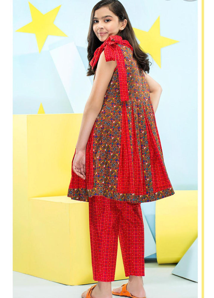 Five Star Classic Kids Cotton Printed Cambric Suits Unstitched 2 Piece FS21CK 710-B - Winter Collection