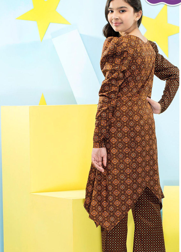 Five Star Classic Kids Cotton Printed Cambric Suits Unstitched 2 Piece FS21CK 711-A - Winter Collection