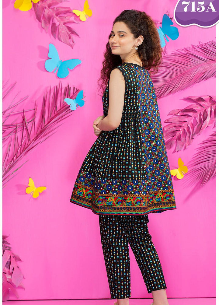 Five Star Classic Kids Cotton Printed Cambric Suits Unstitched 2 Piece FS21CK 715-A - Winter Collection