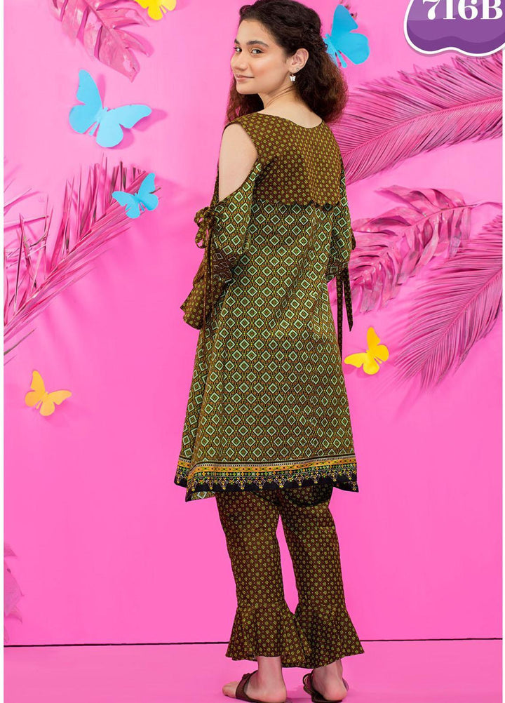 Five Star Classic Kids Cotton Printed Cambric Suits Unstitched 2 Piece FS21CK 716-B - Winter Collection