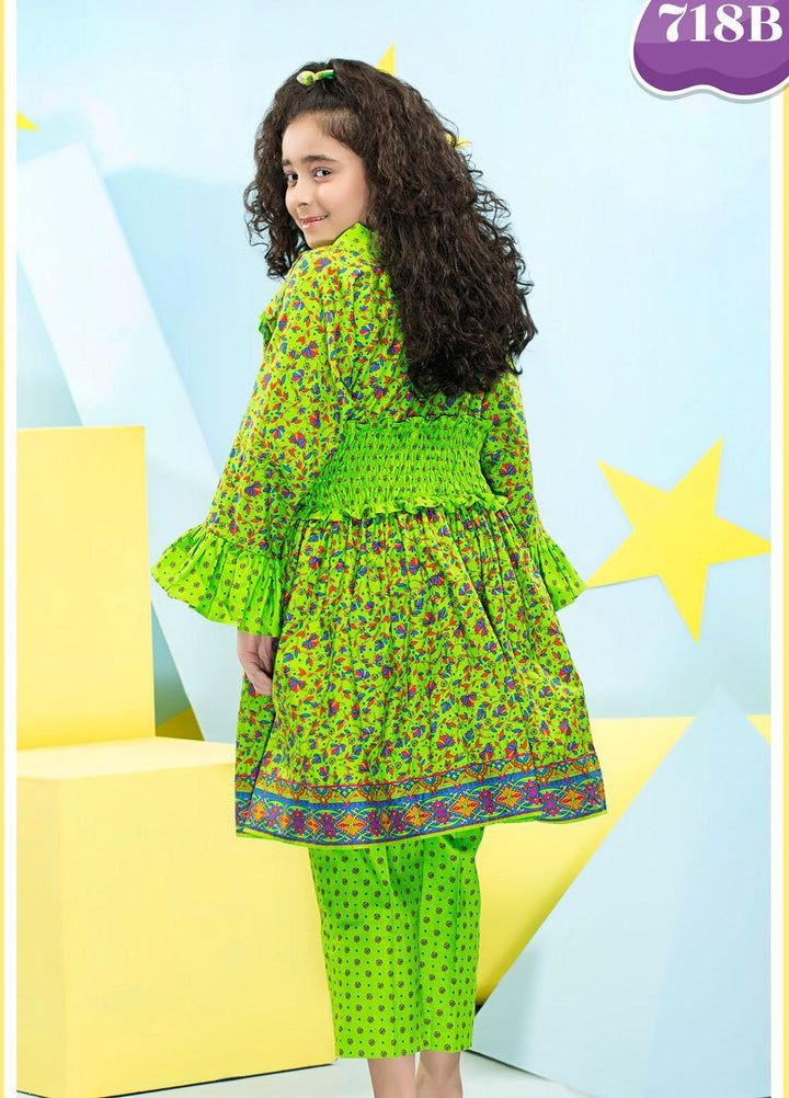 Five Star Classic Kids Cotton Printed Cambric Suits Unstitched 2 Piece FS21CK 718-B - Winter Collection