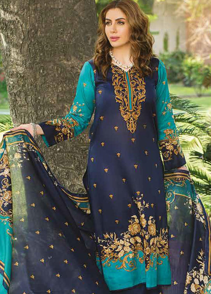 Five Star Printed Lawn Suits Unstitched 3 Piece FS22CL D-1301A - Summer Collection