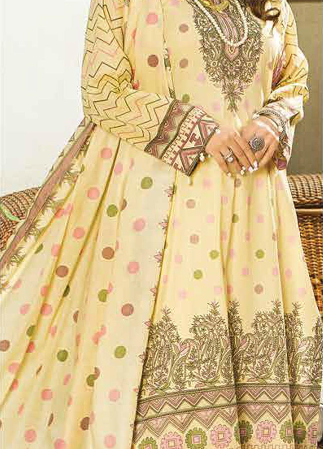 Five Star Printed Lawn Suits Unstitched 3 Piece FS22CL D-1303B - Summer Collection
