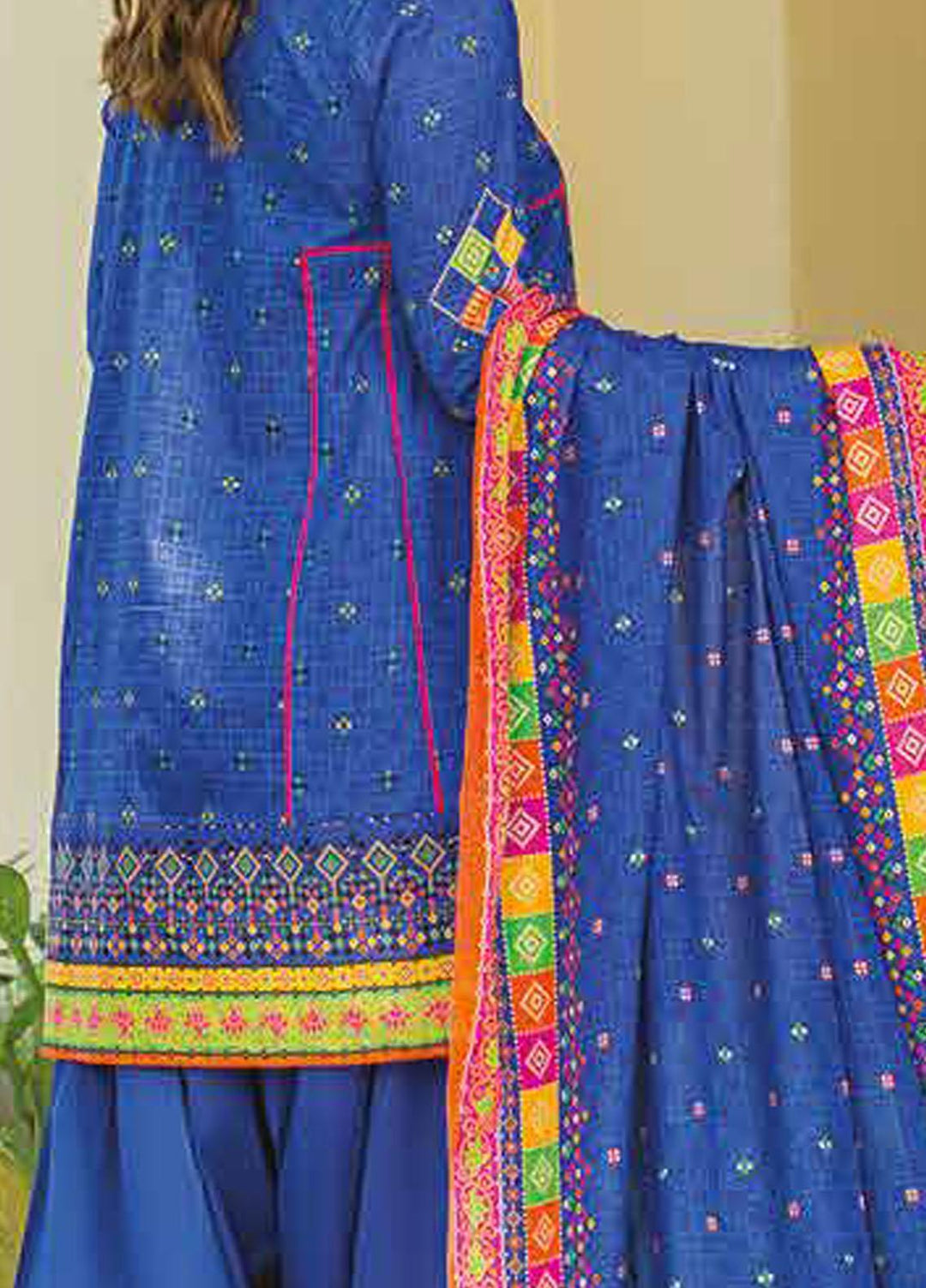 Five Star Printed Lawn Suits Unstitched 3 Piece FS22CL D-1315A - Summer Collection