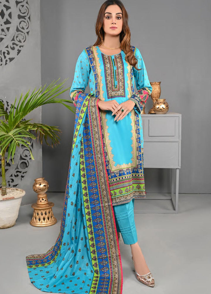 Five Star Printed Lawn Suit Unstitched 3 Piece FS22MD D-55A - Summer Collection