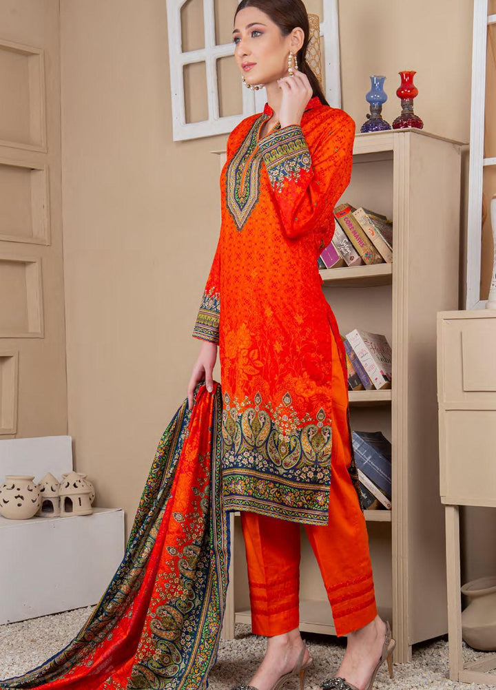 Five Star Printed Lawn Suit Unstitched 3 Piece FS22MD D-58A - Summer Collection