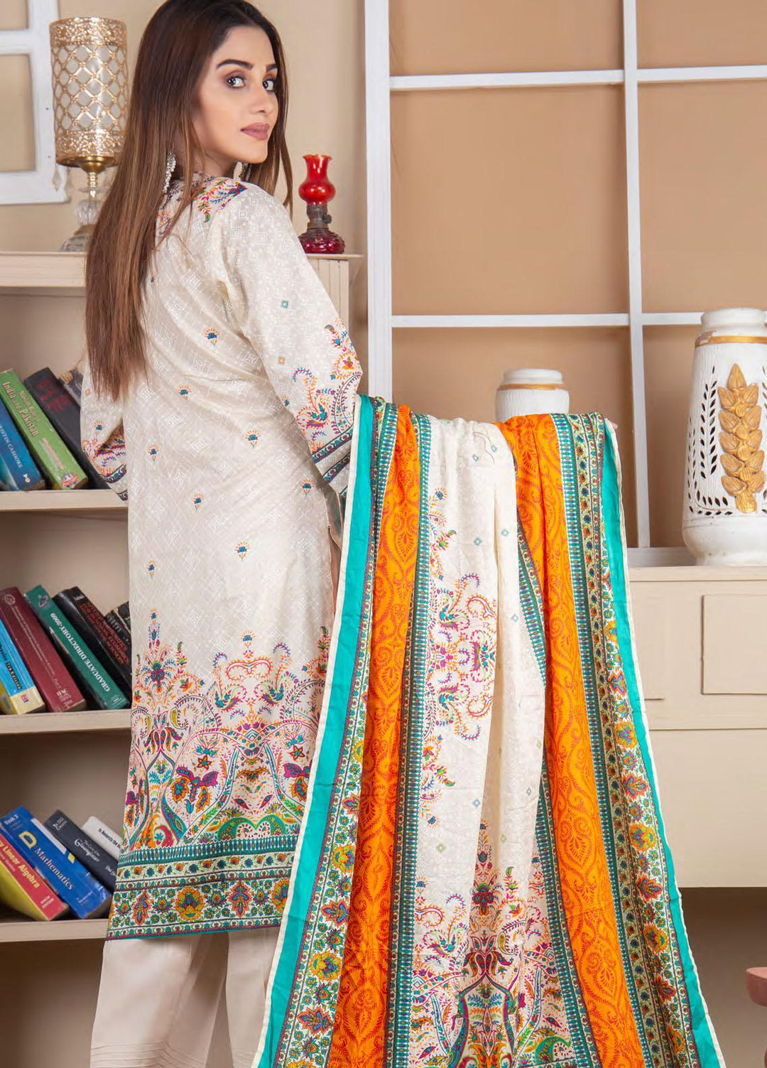 Five Star Printed Lawn Suit Unstitched 3 Piece FS22MD D-60A - Summer Collection