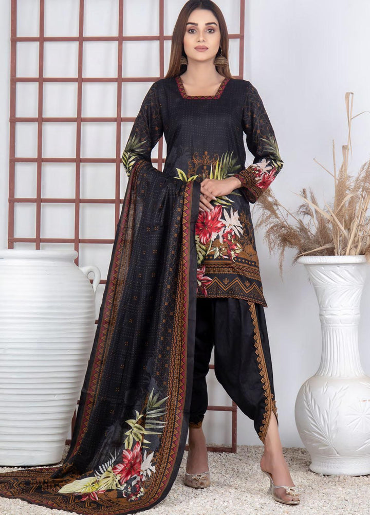 Five Star Printed Lawn Suit Unstitched 3 Piece FS22SL D-123B - Summer Collection