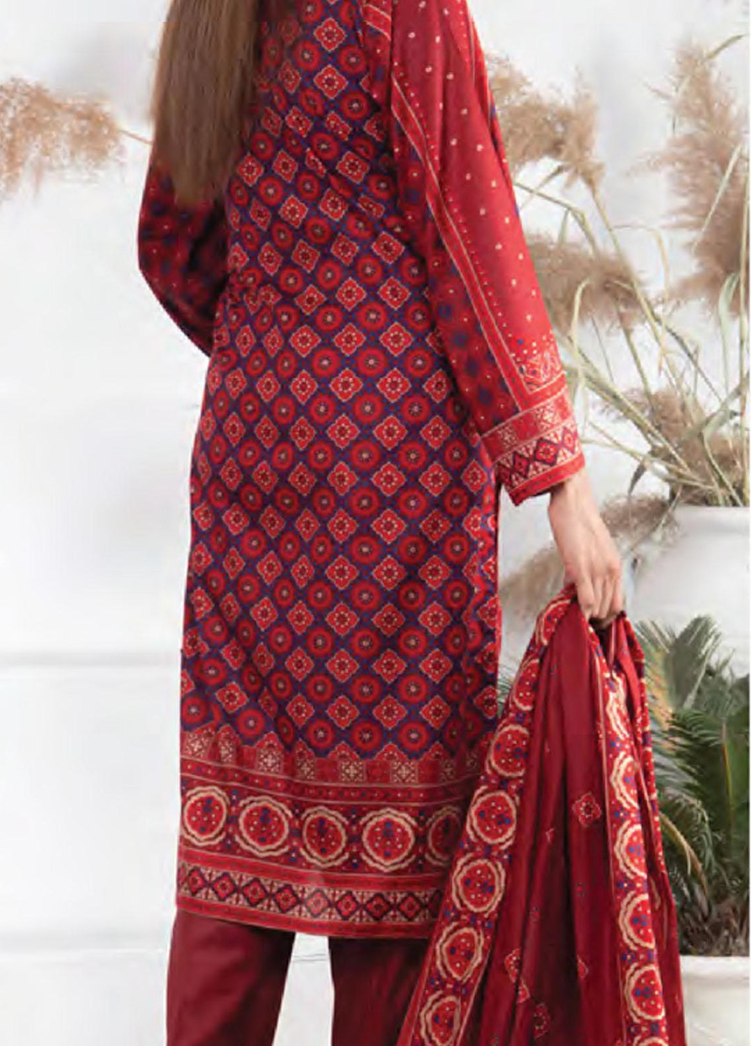 Five Star Printed Lawn Suit Unstitched 3 Piece FS22SL D-124B - Summer Collection