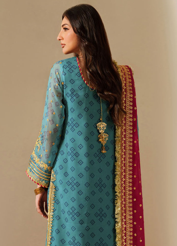 Fleur by Alizeh Fashion Embroidered Chiffon Suits Unstitched 3 Piece AFB25FF CH-2192 Elaira - Formals Collection