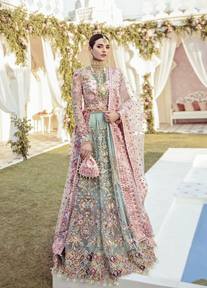 Gulaal Luxury Pret Embroidered Net 3 Piece Dress GL22FDR Joli