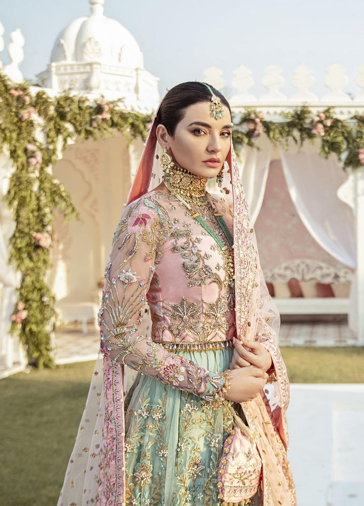 Gulaal Luxury Pret Embroidered Net 3 Piece Dress GL22FDR Joli