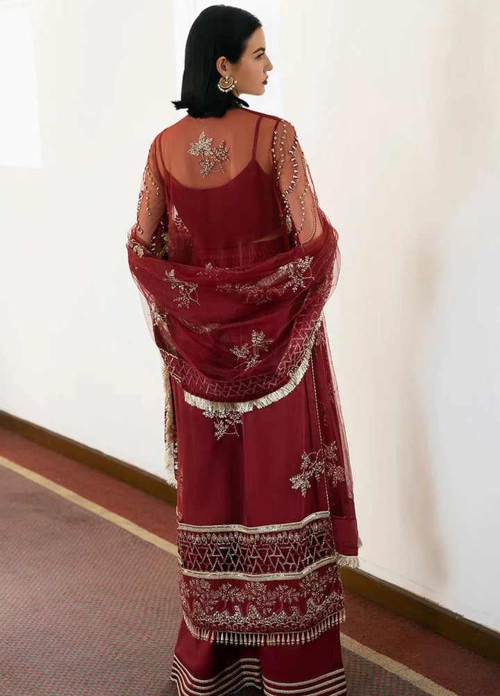 Fleurie By Saad Shaikh Embroidered Net Suits Unstitched 4 Piece SSK24F Arya - Luxury Collection