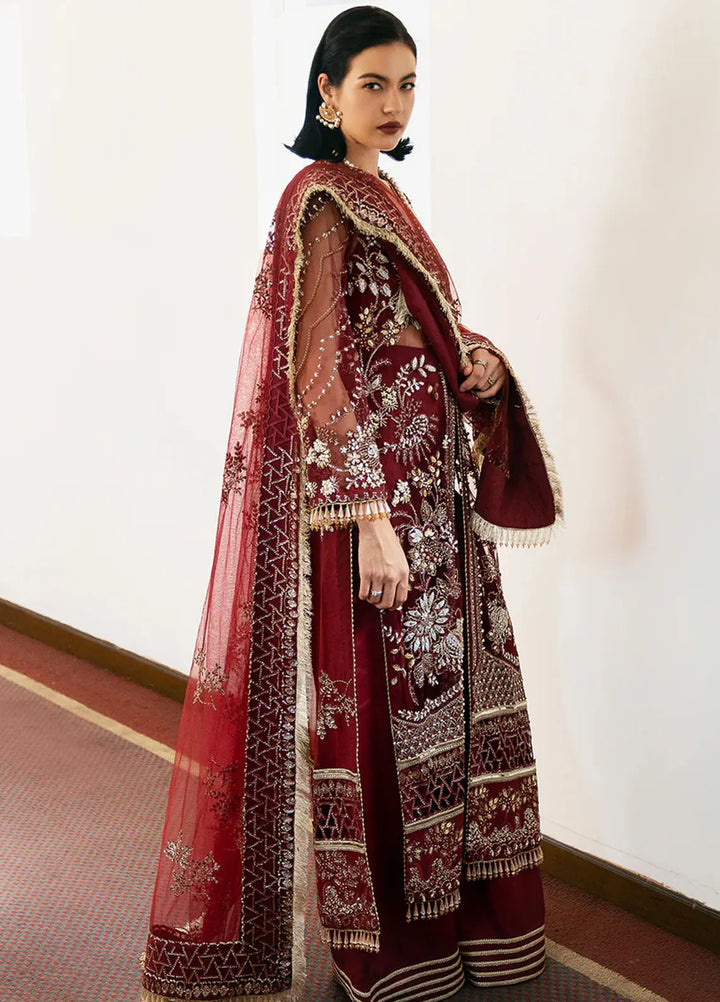 Fleurie By Saad Shaikh Embroidered Net Suits Unstitched 4 Piece SSK24F Arya - Luxury Collection