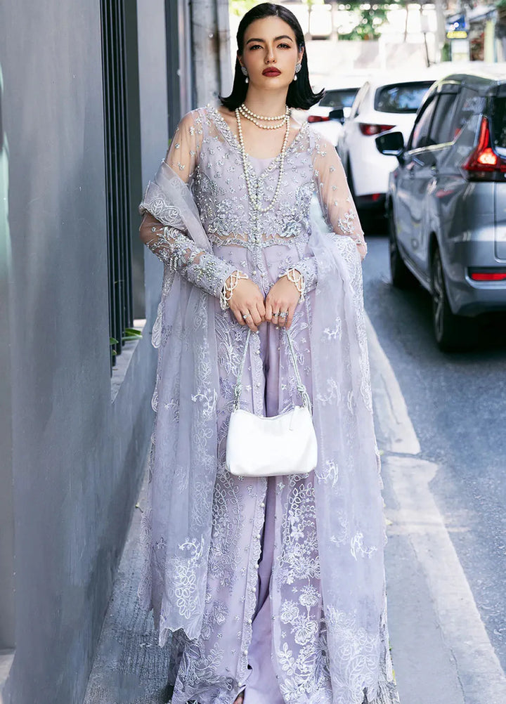 Fleurie By Saad Shaikh Embroidered Net Suits Unstitched 4 Piece SSK24F Mariska - Luxury Collection