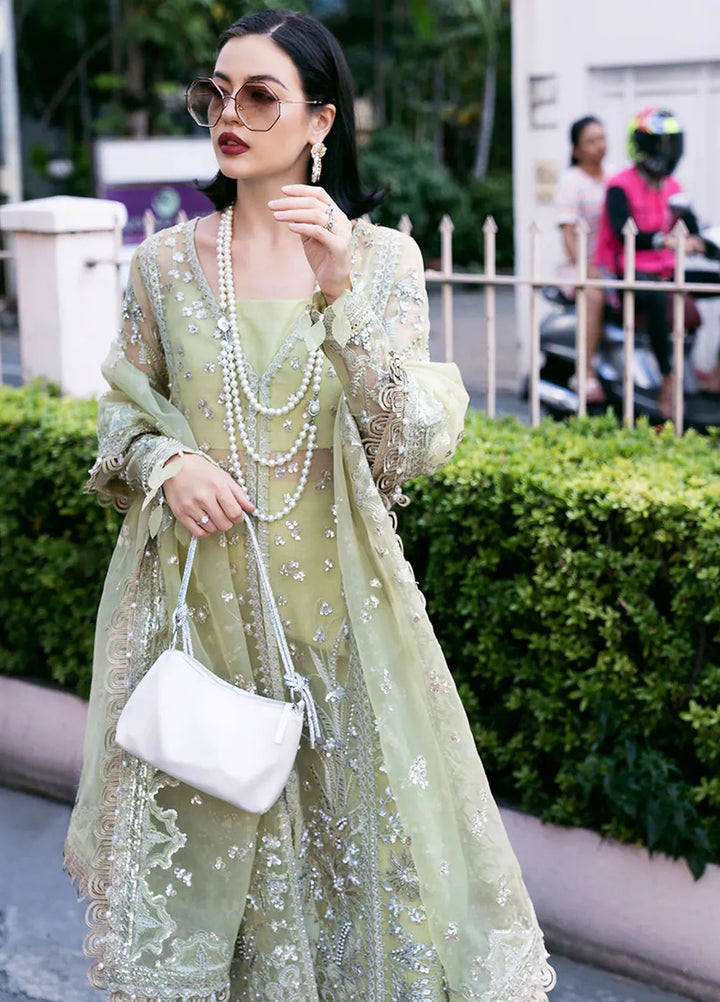 Fleurie By Saad Shaikh Embroidered Organza Suits Unstitched 4 Piece SSK24F Marisol - Luxury Collection