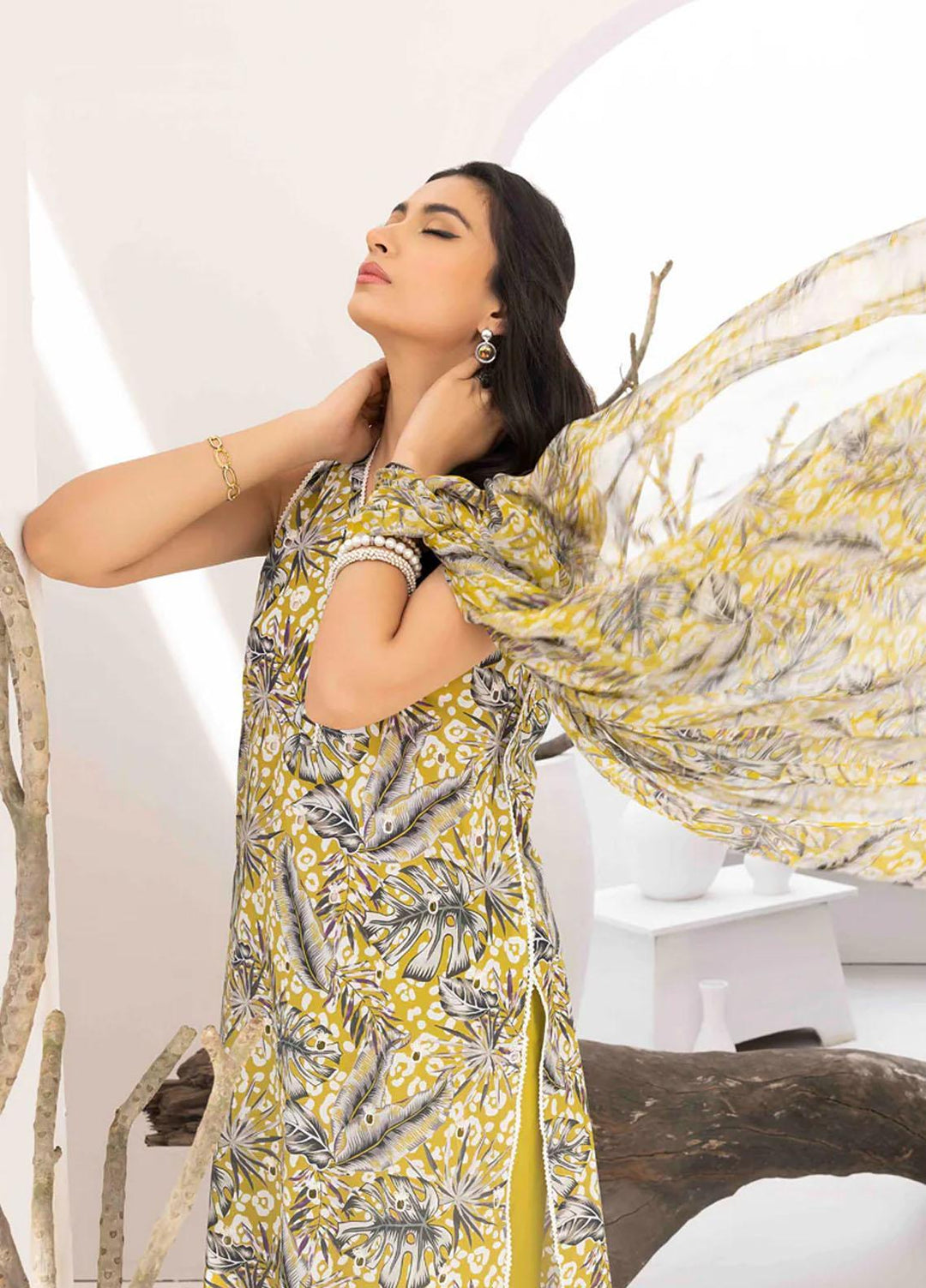 Flora By Panache Embroidered Swiss Lawn Suits Unstitched 3 Piece PCH23F D-03 - Summer Collection
