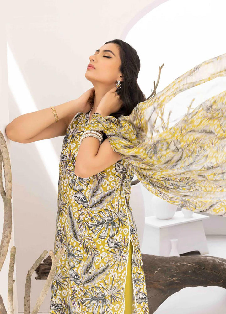 Flora By Panache Embroidered Swiss Lawn Suits Unstitched 3 Piece PCH23F D-03 - Summer Collection