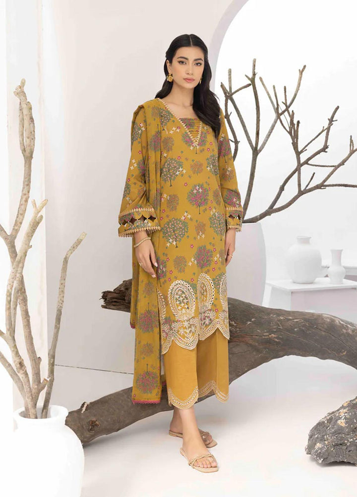 Flora By Panache Embroidered Swiss Lawn Suits Unstitched 3 Piece PCH23F D-05 - Summer Collection