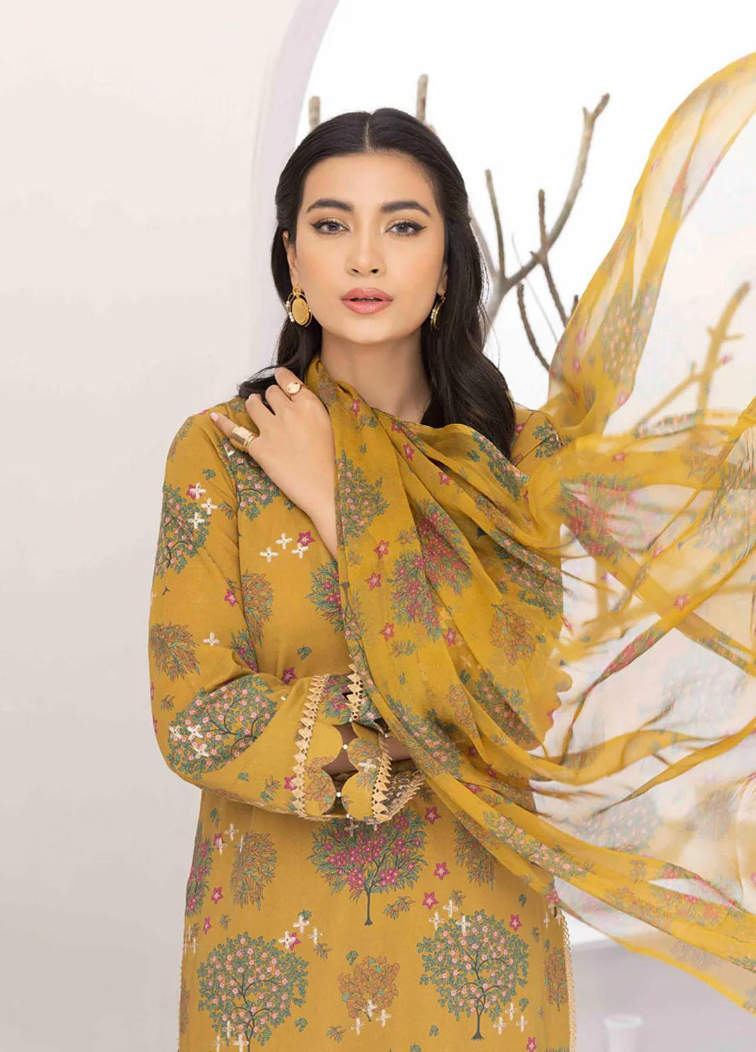 Flora By Panache Embroidered Swiss Lawn Suits Unstitched 3 Piece PCH23F D-05 - Summer Collection