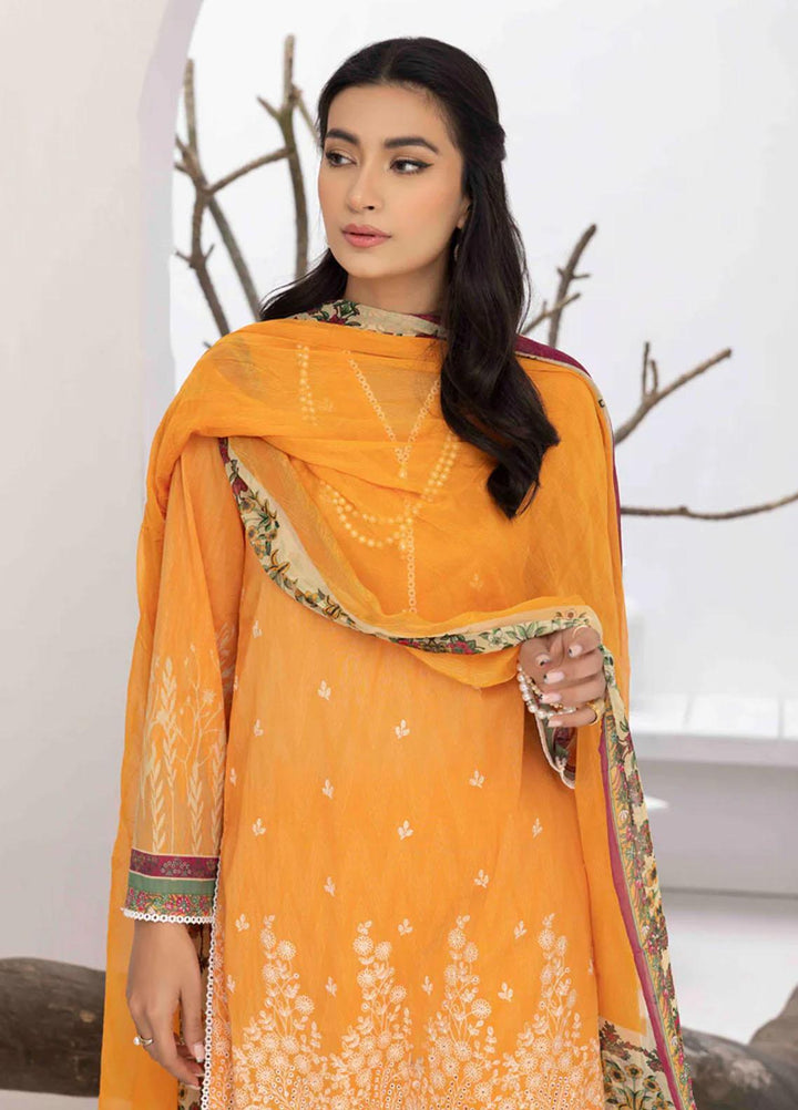Flora By Panache Embroidered Swiss Lawn Suits Unstitched 3 Piece PCH23F D-09 - Summer Collection
