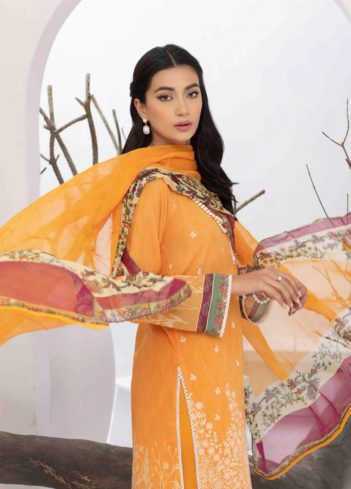 Flora By Panache Embroidered Swiss Lawn Suits Unstitched 3 Piece PCH23F D-09 - Summer Collection
