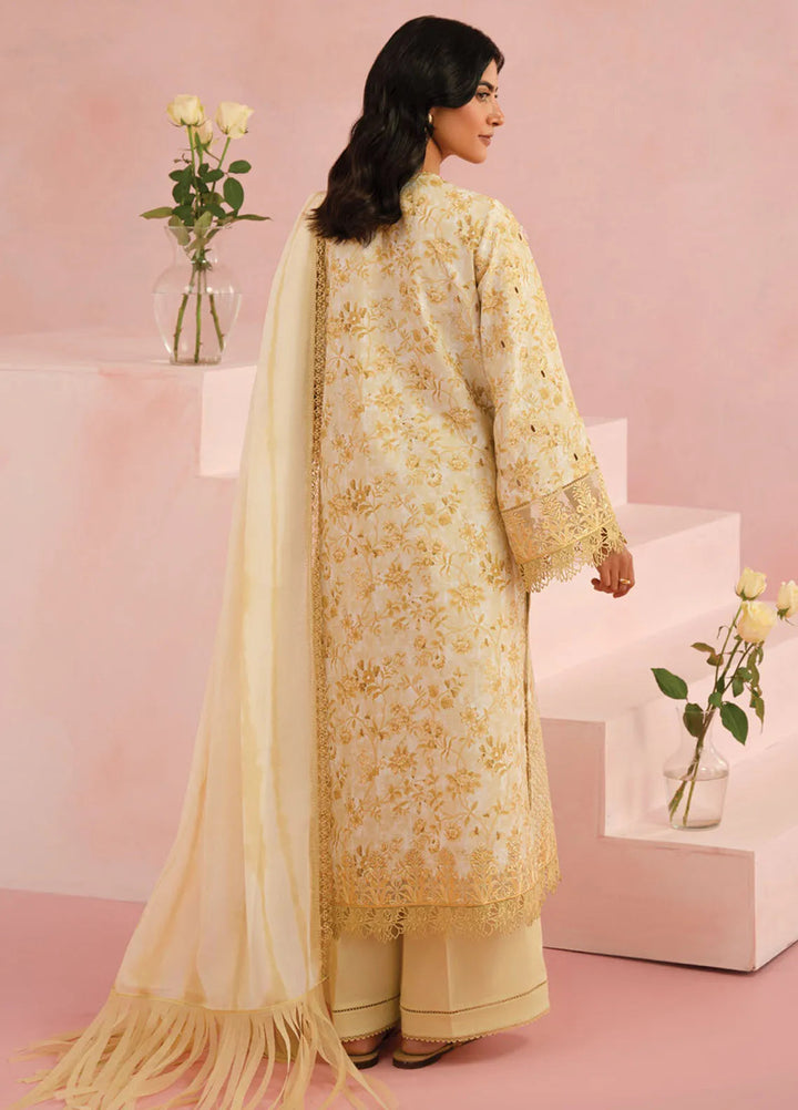 Floral Charm by Afrozeh Embroidered Lawn Suits Unstitched 3 Piece AF25FC D-06 Arbor - Summer Collection