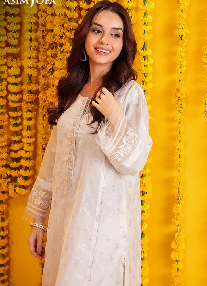 Floral Pattern By Asim Jofa Pret Embroidered Jacquard 2 Piece Suit AJFP-012