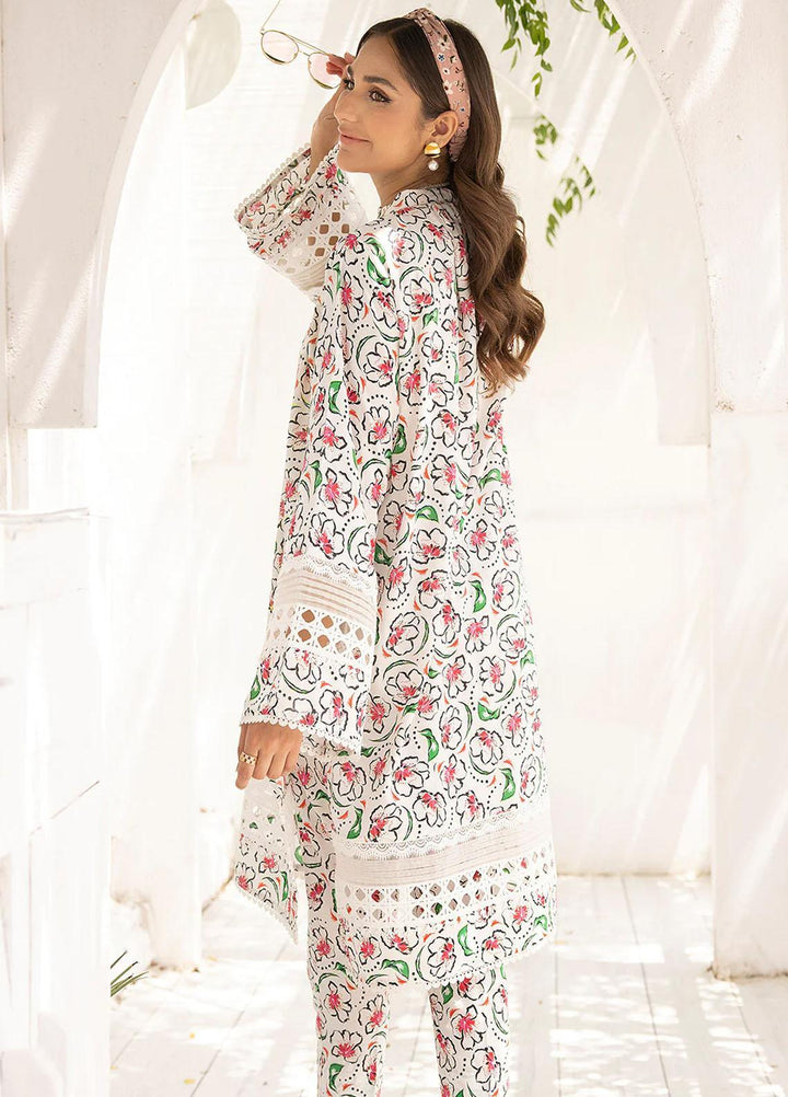Florance By Meerak Printed Lawn Suits Unstitched 2 Piece MRK23F Denditric - Summer Collection
