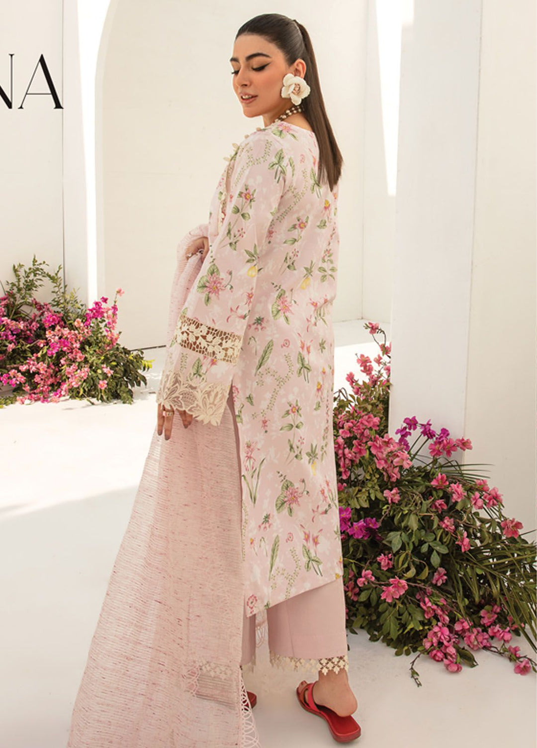 Florance By Rang Rasiya Embroidered Lawn Suits Unstitched 3 Piece RR24F D2 Luna - Premium Collection