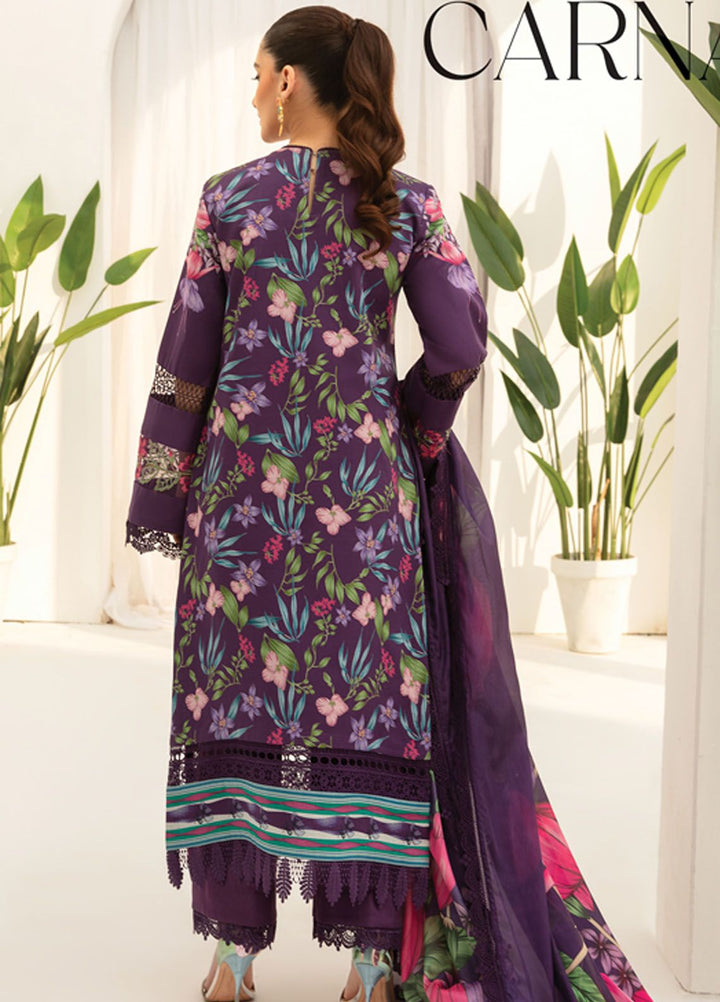 Florance By Rang Rasiya Embroidered Lawn Suits Unstitched 3 Piece RR24F D5 Carnation - Premium Collection