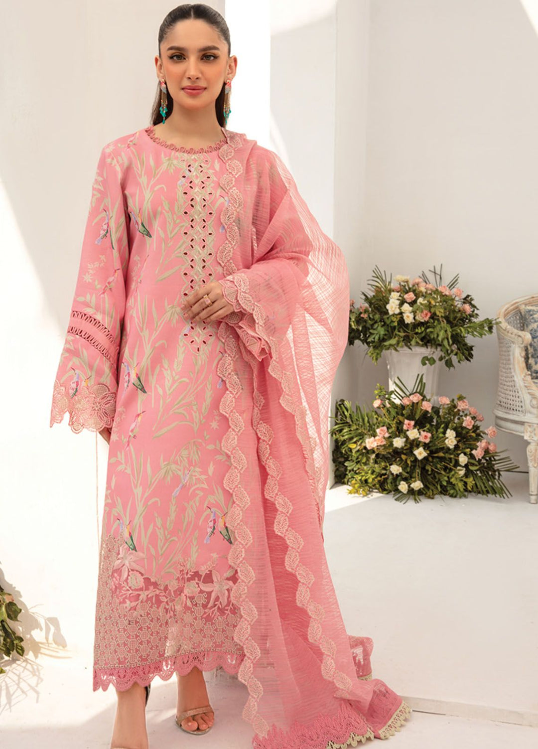 Anas Rang Florance By Rang Rasiya Embroidered Lawn Suits Unstitched 3 Piece RR24F ...
