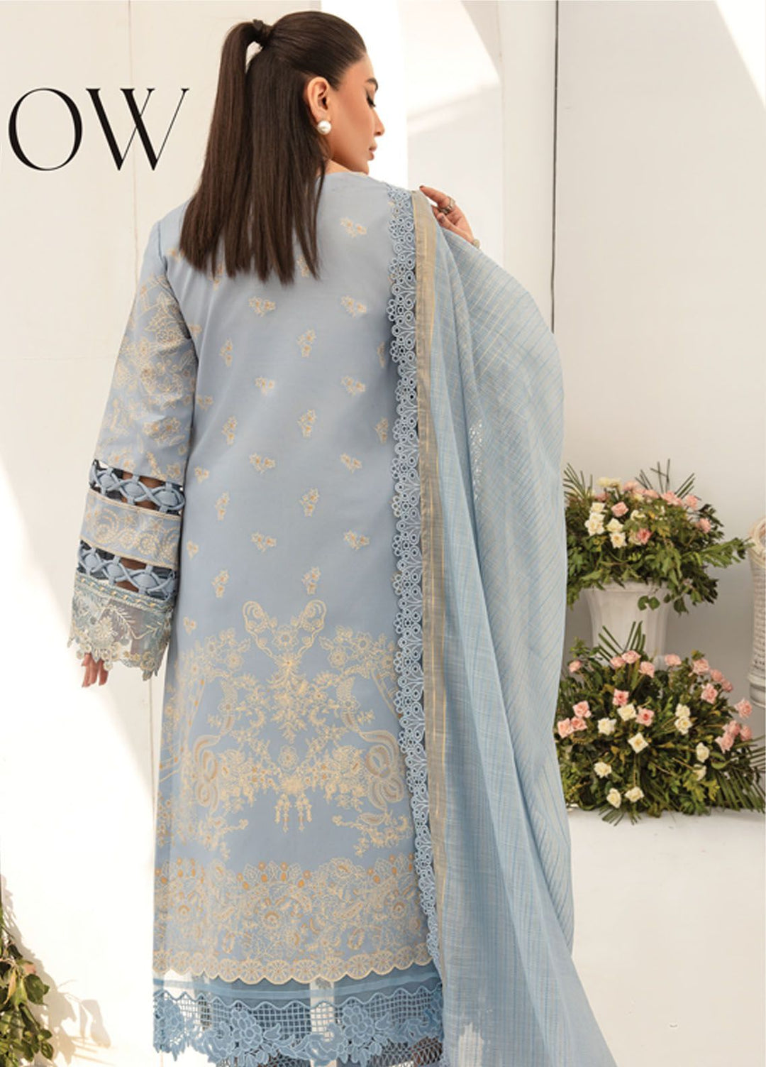 Florance By Rang Rasiya Embroidered Lawn Suits Unstitched 3 Piece RR24F D9 Mellow - Premium Collection