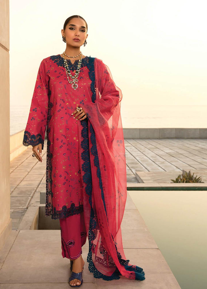 Florence By Rang Rasiya Embroidered Lawn Suits Unstitched 3 Piece RR23F 01 Bella - Summer Collection