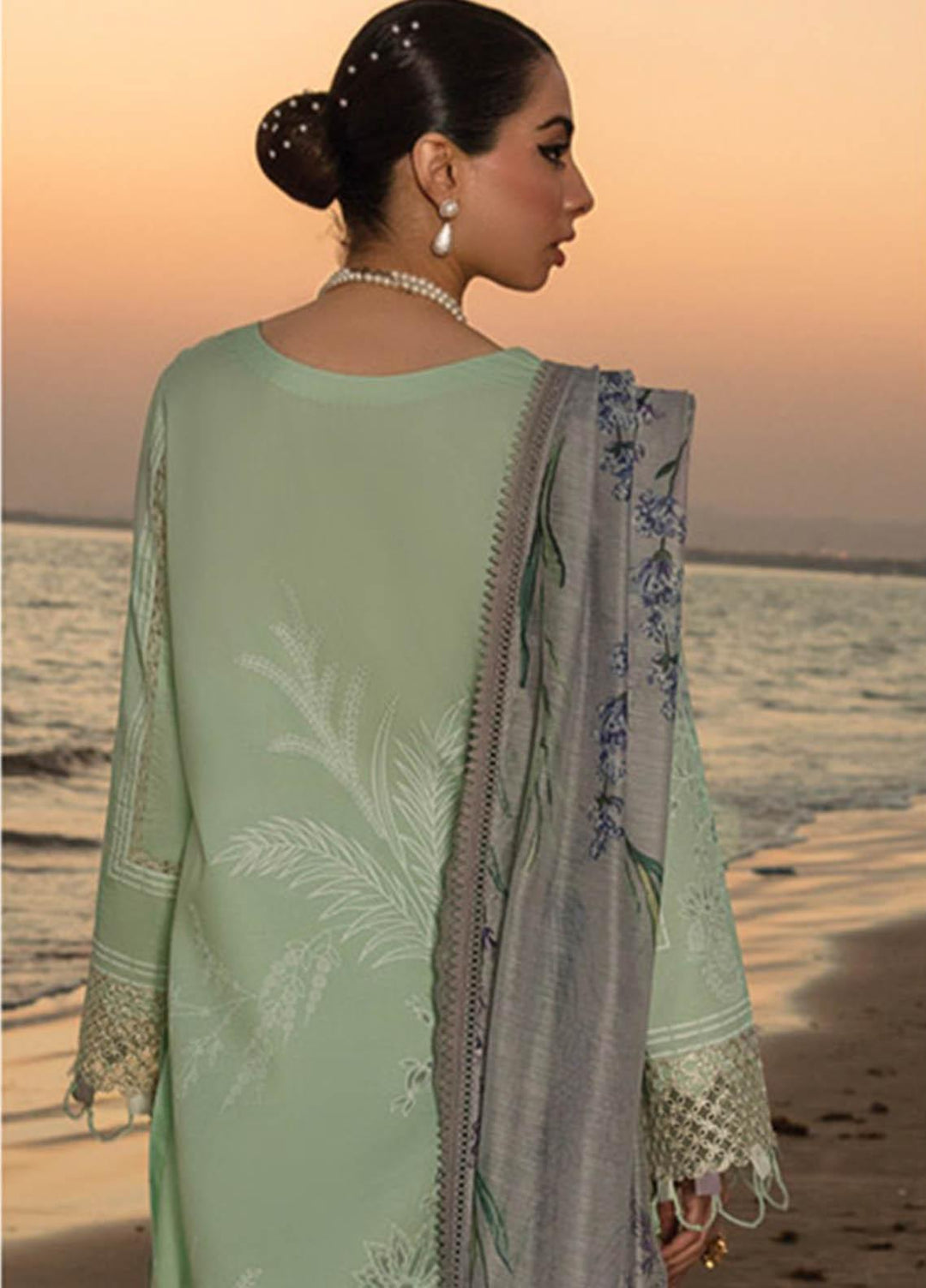 Florence By Rang Rasiya Embroidered Lawn Suits Unstitched 3 Piece RR23F 03 Iris - Summer Collection