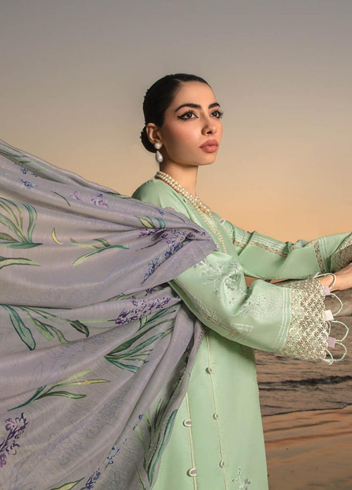 Florence By Rang Rasiya Embroidered Lawn Suits Unstitched 3 Piece RR23F 03 Iris - Summer Collection